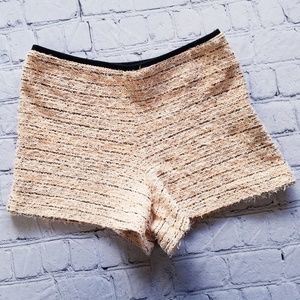 Miss Selfridge Peach Knit Shorts Sz 6